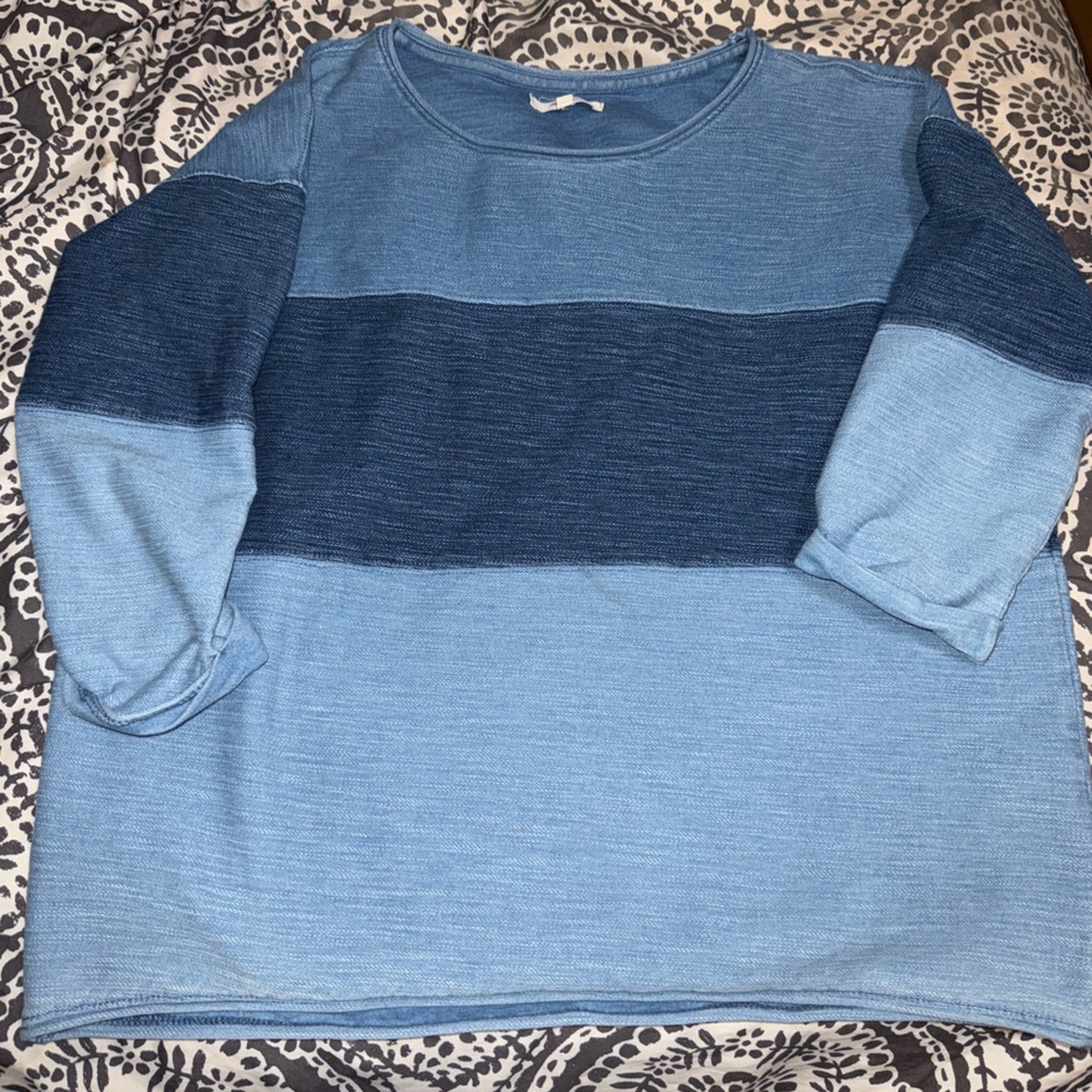 Madewell Chambrae Colorblock Top